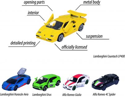 Majorette Dream Cars Italy 5 ks Dárková sada 1 : 64