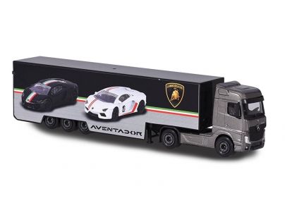 Majorette Lamborghini kamion a dvě autíčka