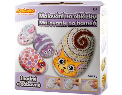 Creatoys Malování na kameny Kočky kreativní sada
