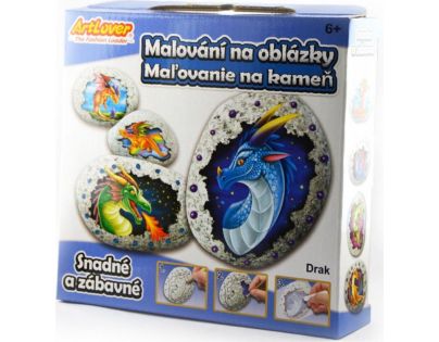 Creatoys Malování na oblázky drak kreativní sada