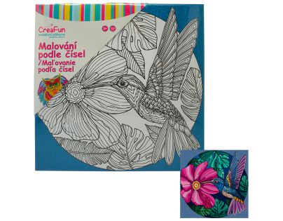 Malování na plátno - Kolibřík 30 x 30 cm