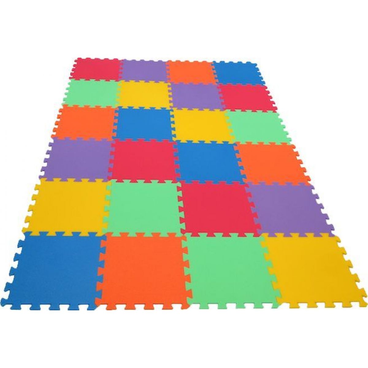 Malý Genius Pěnový koberec 16 mm MAXI 24 dílků 6 barev