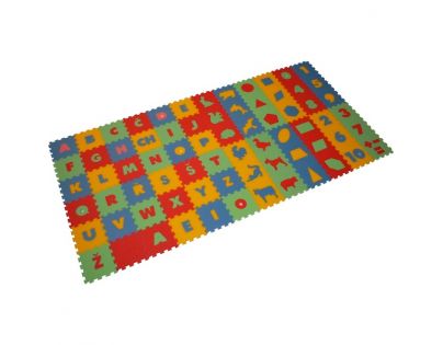 Malý Génius Pěnový koberec 8 mm mix 72 dílků