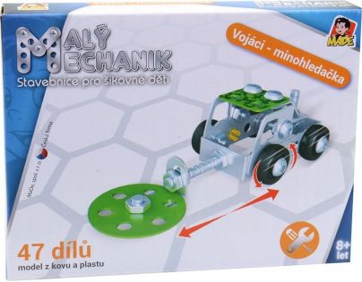 Made Malý mechanik Vojenská technika Hledačka min