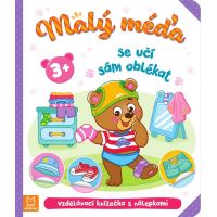 Malý méďa se učí sám oblékat