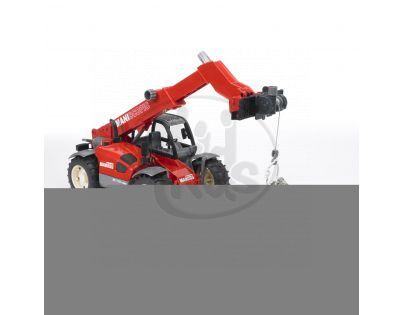 BRUDER 02126 - Manitou nakladač + příslušenství