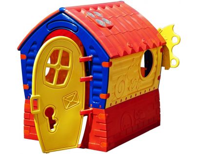 Domeček Dream House - červeno-žlutý
