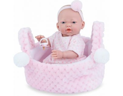 Marina & Pau 202-AK  Panenka koupací holčička v košíčku 21 cm