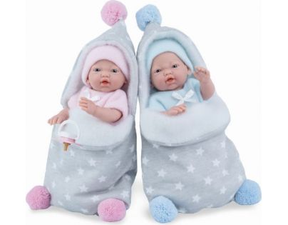 Marina & Pau 210-BP Panenka koupací miminko New Born chlapeček s fusakem 21 cm