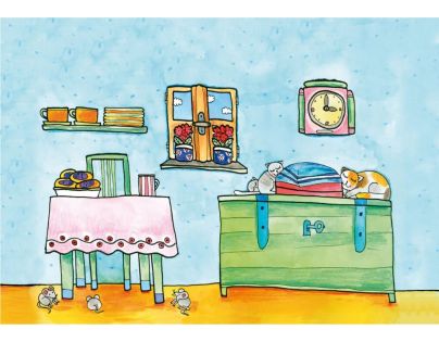 Marionetino Čert, Honza a Káča Scéna s figurkami