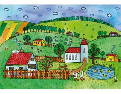 Marionetino Čert, Honza a Káča Scéna s figurkami