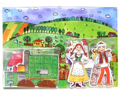 Marionetino Čert, Honza a Káča Scéna s figurkami