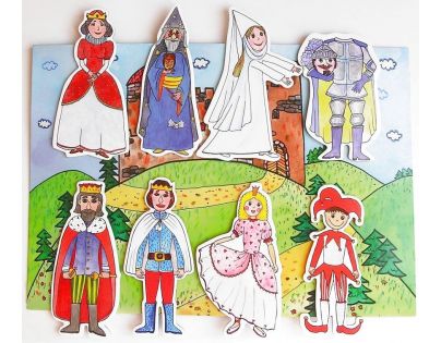 Marionetino Královská sada I a II Scéna s figurkami