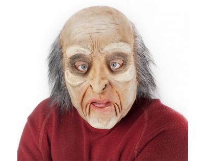 Rappa Maska muž s vlasy a pohyblivou mimikou