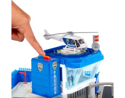 Matchbox Action Drivers Dobrodružný herní set policejní stanice se světly a zvuky