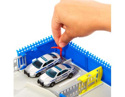 Matchbox Action Drivers Dobrodružný herní set policejní stanice se světly a zvuky