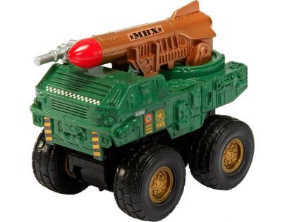 Matchbox MBX Auta na setrvačník ASS - Vojenské s raketou zelené