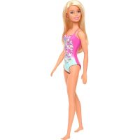 Mattel Barbie blondýnka v plavkách blondýnka růžové s květinami 2