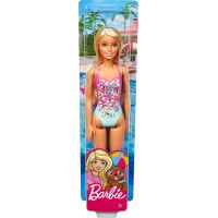 Mattel Barbie blondýnka v plavkách blondýnka růžové s květinami 6