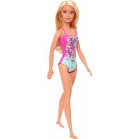 Mattel Barbie blondýnka v plavkách blondýnka růžové s květinami