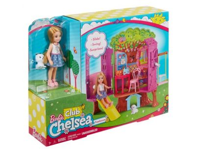 Mattel Barbie Chelsea a domeček na stromě