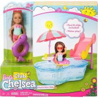 Mattel Barbie Chelsea a doplňky Bazén se skluzavkou 2