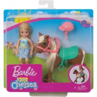Mattel Barbie Chelsea a poník tmavě hnědý 2