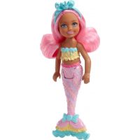 Mattel Barbie Chelsea Mořská panna Růžové vlasy 2