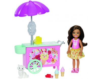 Mattel Barbie Chelsea s doplňky Zmrzlinový vozík