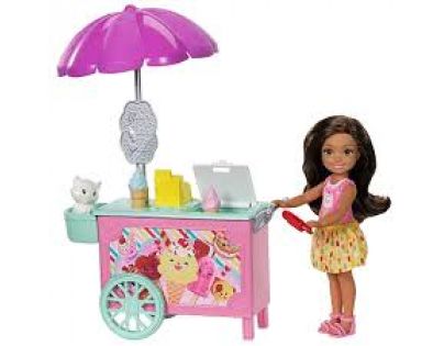 Mattel Barbie Chelsea s doplňky Zmrzlinový vozík