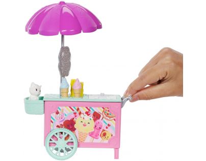 Mattel Barbie Chelsea s doplňky Zmrzlinový vozík