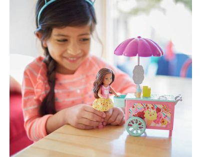 Mattel Barbie Chelsea s doplňky Zmrzlinový vozík