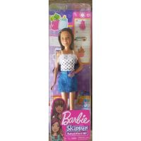 Mattel Barbie Chůva černovláska v sukni  2