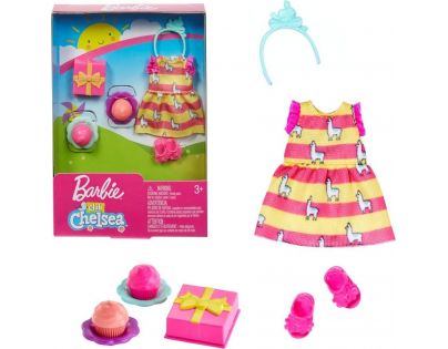 Mattel Barbie Club Chelsea oblečky a doplňky dárek a dortíky