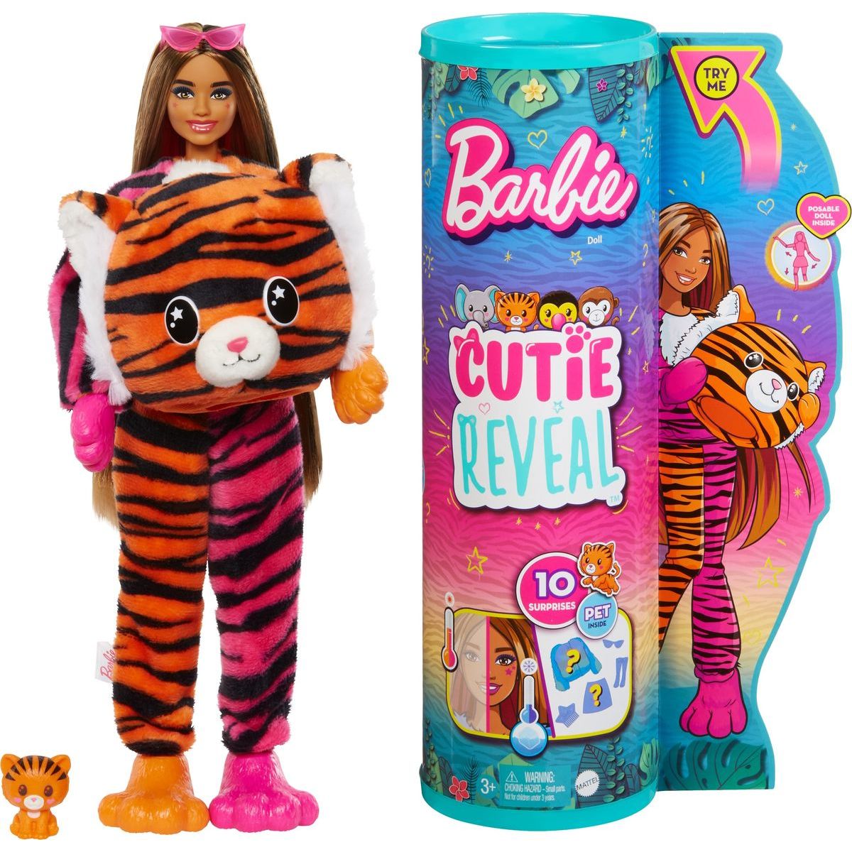 Mattel Barbie Cutie Reveal Barbie džungle tygr HKP99