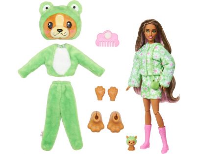 Mattel Barbie Cutie Reveal Barbie v kostýmu Pejsek v zeleném kostýmu Žabky