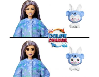 Mattel Barbie Cutie Reveal Barbie v kostýmu Zajíček ve fialovém kostýmu Koaly