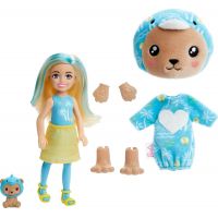 Mattel Barbie Cutie Reveal Chelsea v kostýmu Medvídek v modrém kostýmu Delfína 3