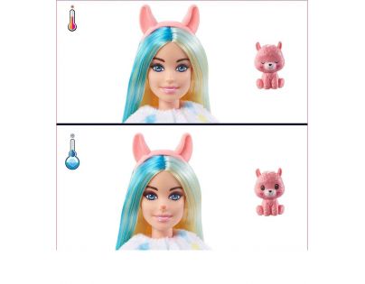 Mattel Barbie Cutie Reveal zima panenka série 4 lama