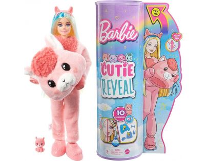 Mattel Barbie Cutie Reveal zima panenka série 4 lama