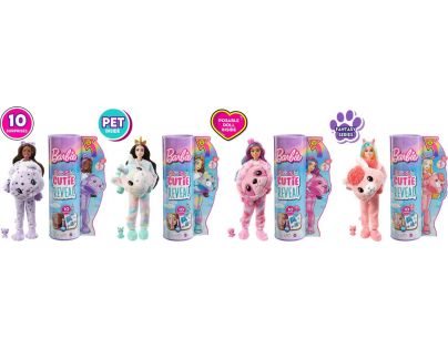 Mattel Barbie Cutie Reveal zima panenka série 4 lama