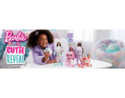 Mattel Barbie Cutie Reveal zima panenka série 4 lama