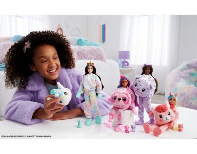 Mattel Barbie Cutie Reveal zima panenka série 4 lama