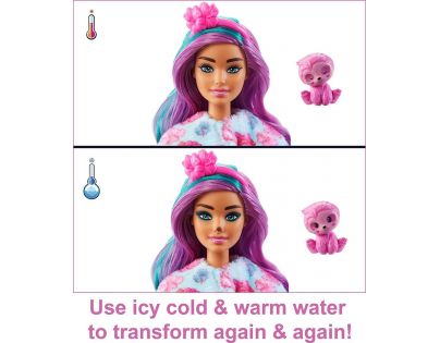 Mattel Barbie Cutie Reveal zima panenka série 4 lenochod