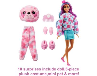 Mattel Barbie Cutie Reveal zima panenka série 4 lenochod