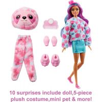 Mattel Barbie Cutie Reveal zima panenka série 4 lenochod 5