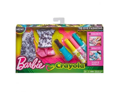 Mattel Barbie D.I.Y Crayola Batikování FPX1 3zelený sprej