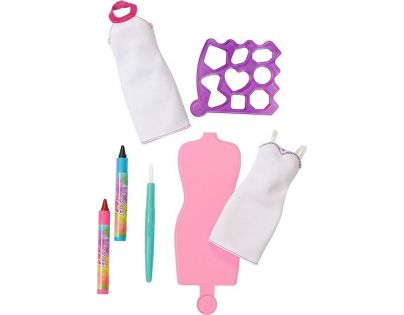 Mattel Barbie D.I.Y módní návrhářské šablony Růžovo-modrá