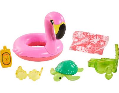 Mattel Barbie Dreamtopia Chelsea s doplňky na pláž černoška