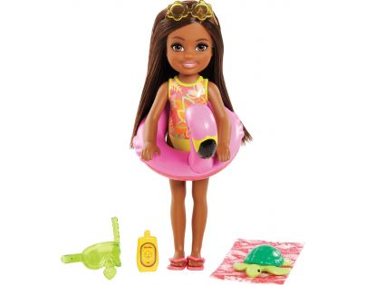 Mattel Barbie Dreamtopia Chelsea s doplňky na pláž černoška